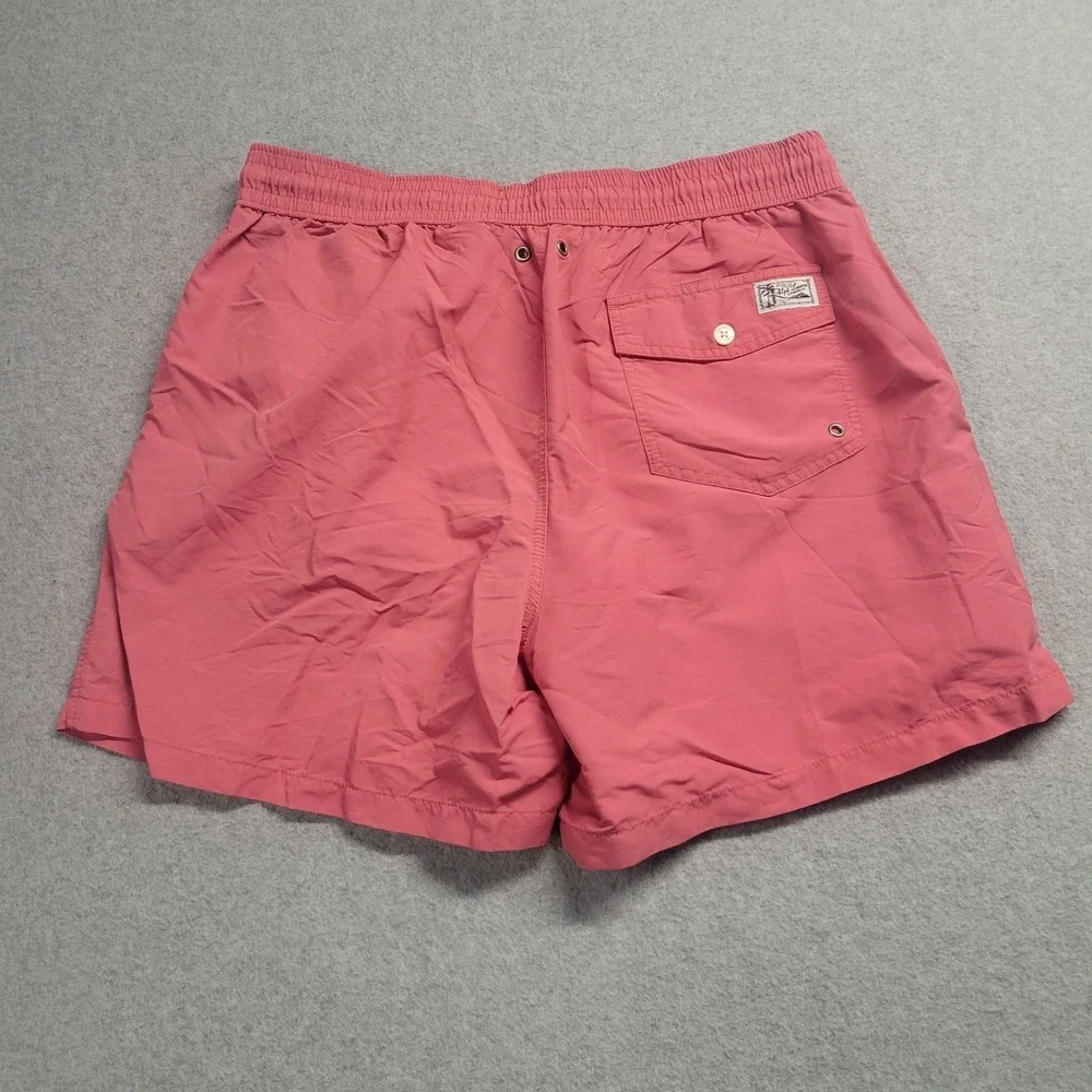 Polo Ralph Lauren Mens XL Salmon Pink Swim Trunks Mesh Lined